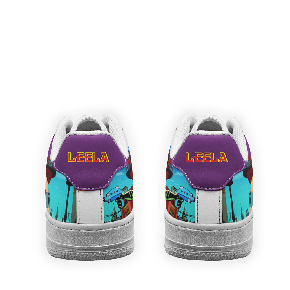 Leela Futurama Custom Air Sneakers QD12- Cuztomshoes