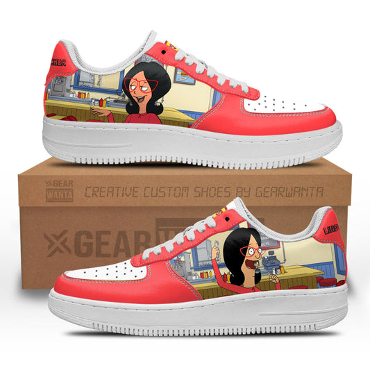 Linda Belcher Bob's Burger Custom Air Sneakers QD12- Cuztomshoes