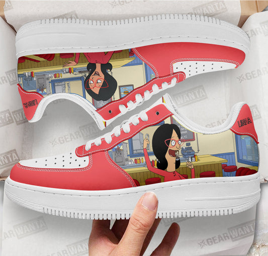 Linda Belcher Bob's Burger Custom Air Sneakers QD12- Cuztomshoes