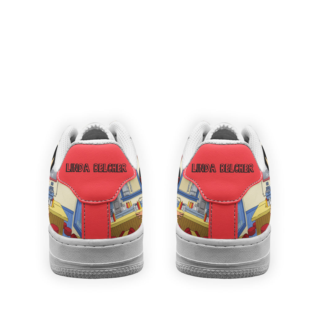 Linda Belcher Bob's Burger Custom Air Sneakers QD12- Cuztomshoes