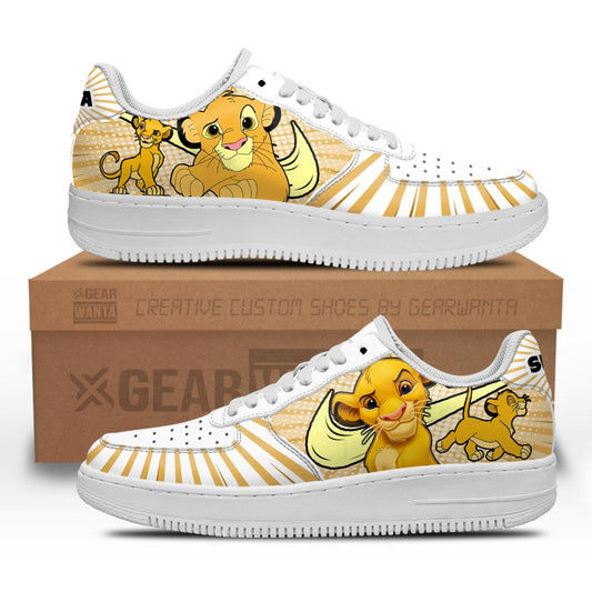 Lion King Simba Air Sneakers Custom- Cuztomshoes