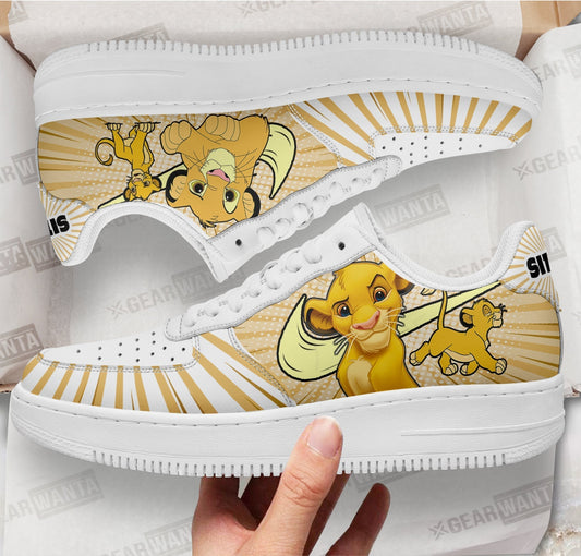 Lion King Simba Air Sneakers Custom- Cuztomshoes