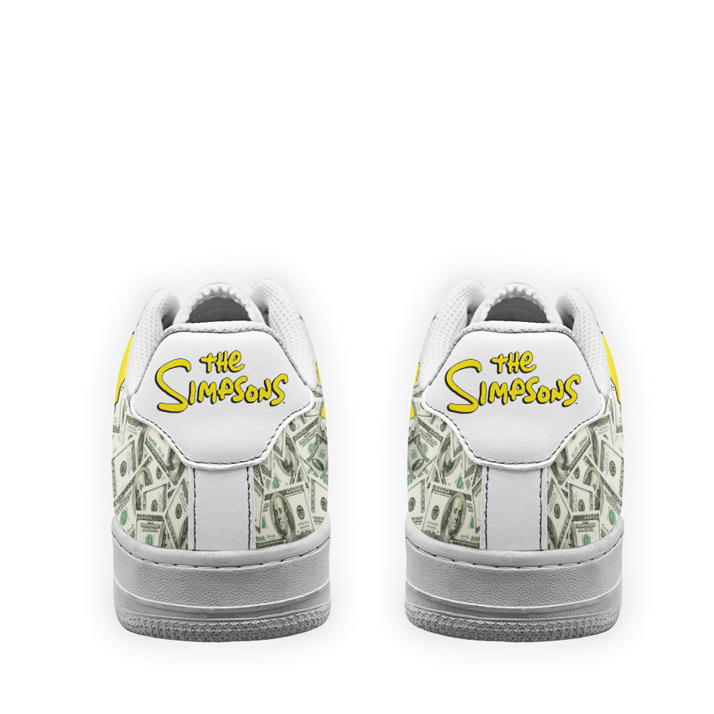 Lisa Simpson Air Sneakers Custom Simpson Cartoon Shoes- Cuztomshoes