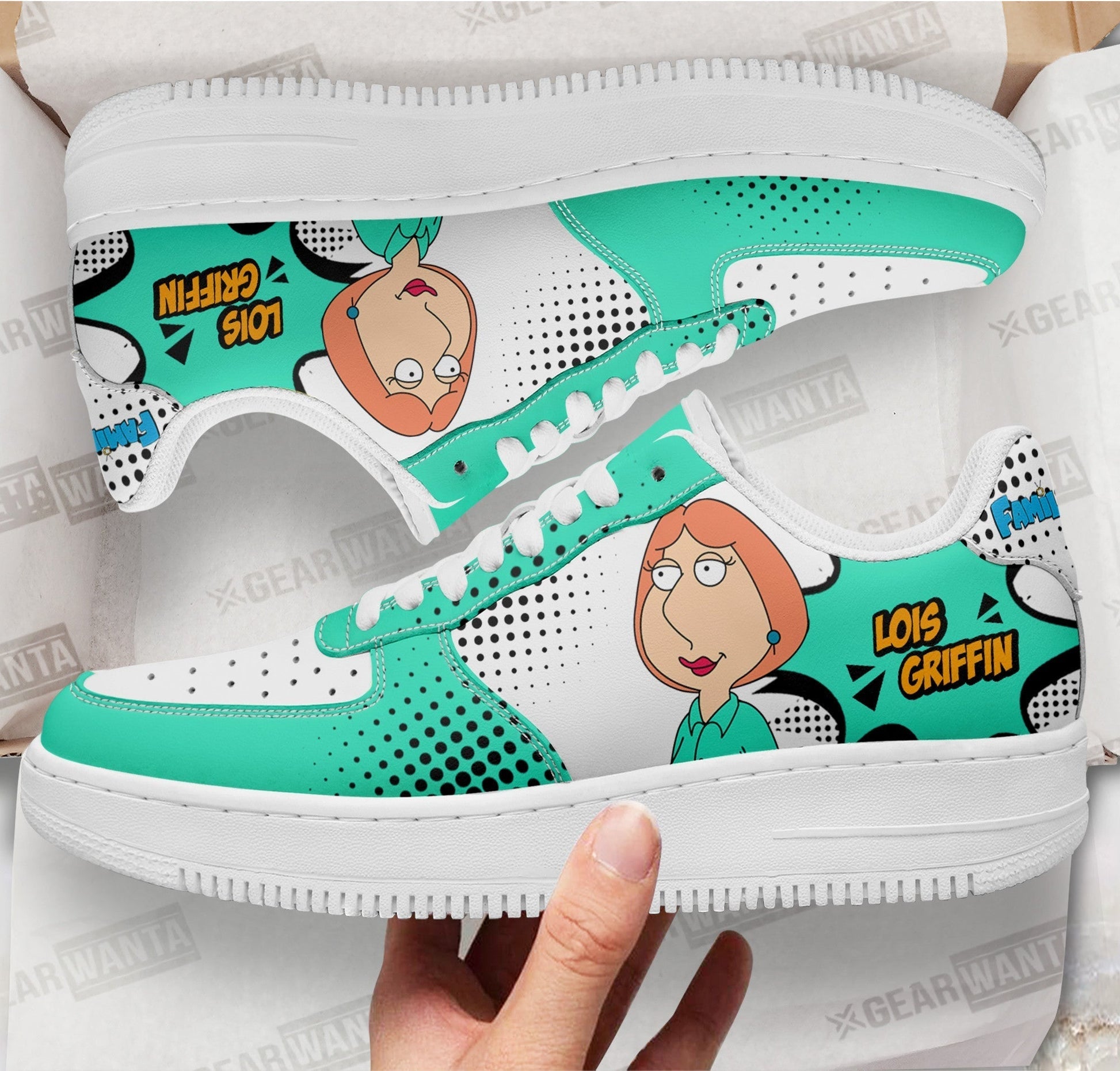 Lois Griffin Family Guy Air Sneakers Custom Cartoon Shoes- Cuztomshoes