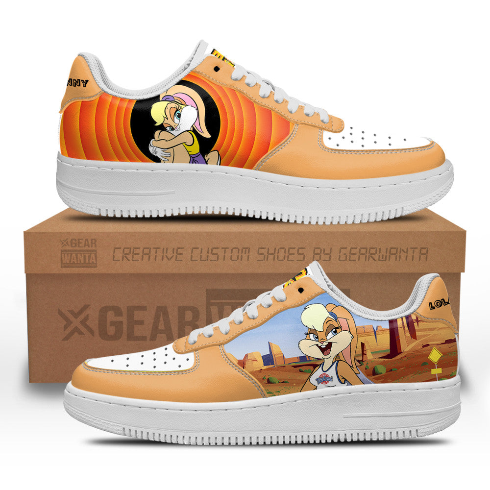 Lola Bunny Looney Tunes Custom Air Sneakers QD14- Cuztomshoes