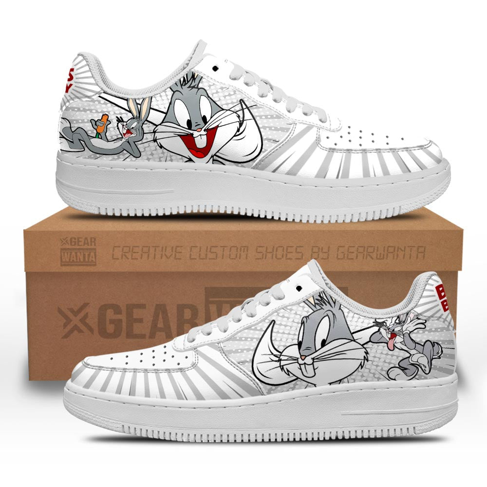 Looney Tunes Bugs Bunny Air Sneakers Custom- Cuztomshoes