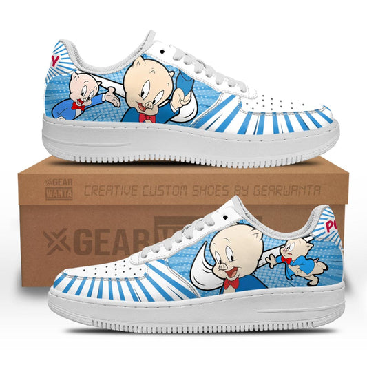 Looney Tunes Porky Air Sneakers Custom- Cuztomshoes