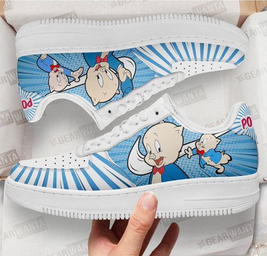 Looney Tunes Porky Air Sneakers Custom- Cuztomshoes