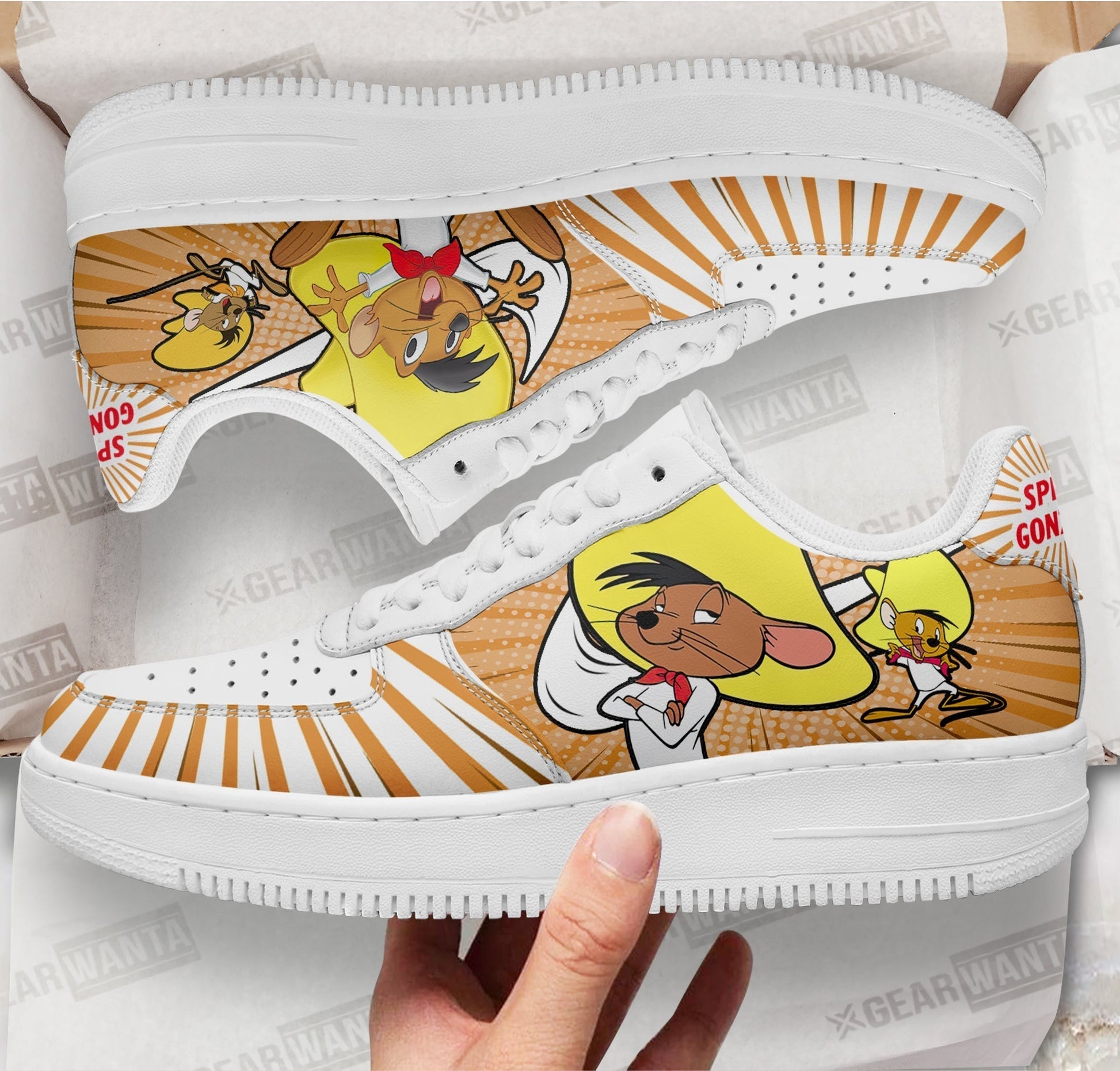 Looney Tunes Speedy Air Sneakers Custom- Cuztomshoes