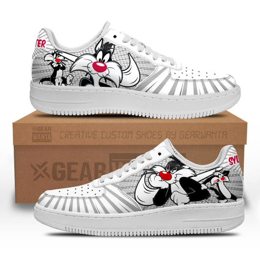 Looney Tunes Sylvester Air Sneakers Custom- Cuztomshoes