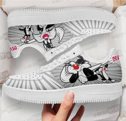 Looney Tunes Sylvester Air Sneakers Custom- Cuztomshoes