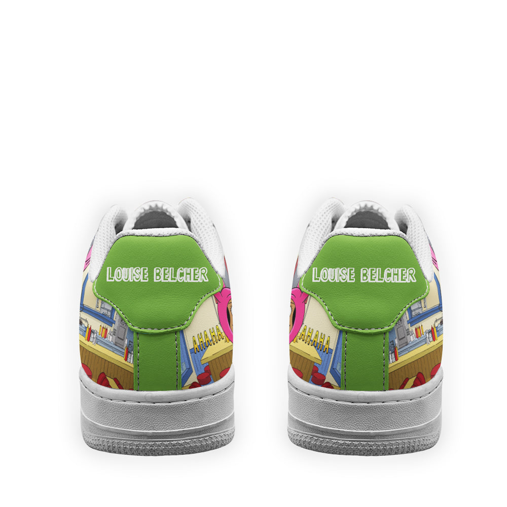 Louise Belcher Bob's Burger Custom Air Sneakers QD12- Cuztomshoes