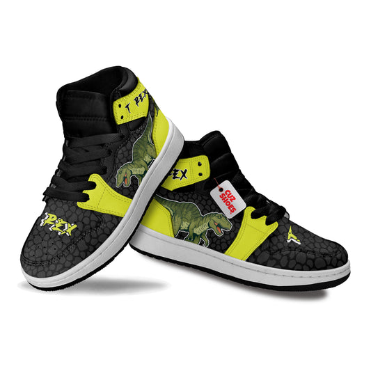 T-Rex Kids Sneakers Dinosaur Custom Shoes MV30063- cuztomshoes.com