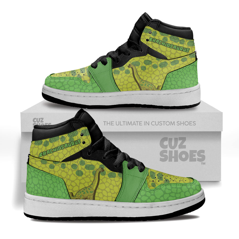 Brachiosaurus Kids Sneakers Custom Dinosaur Shoes MV3006- cuztomshoes.com