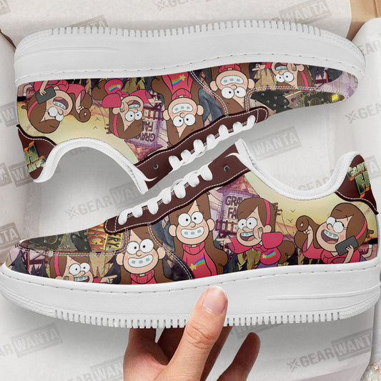 Mabel Pines Gravity Falls Air Sneakers Custom Cartoon Shoes- Cuztomshoes