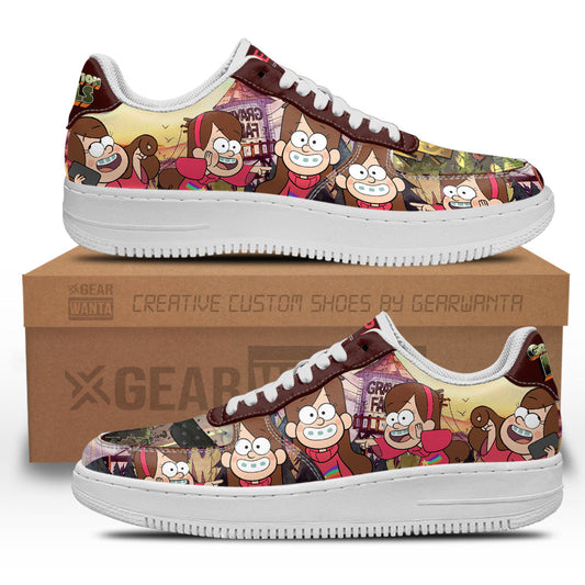 Mabel Pines Gravity Falls Air Sneakers Custom Cartoon Shoes- Cuztomshoes