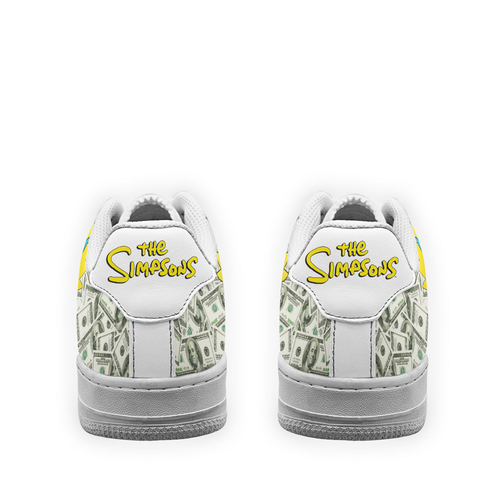 Maggie Simpson Air Sneakers Custom Simpson Cartoon Shoes- Cuztomshoes