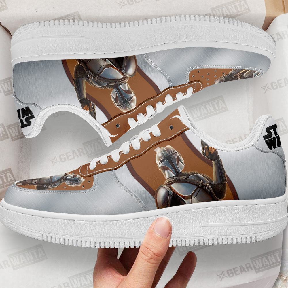 Mandalorian Star Wars Custom Air Sneakers LT11- Cuztomshoes