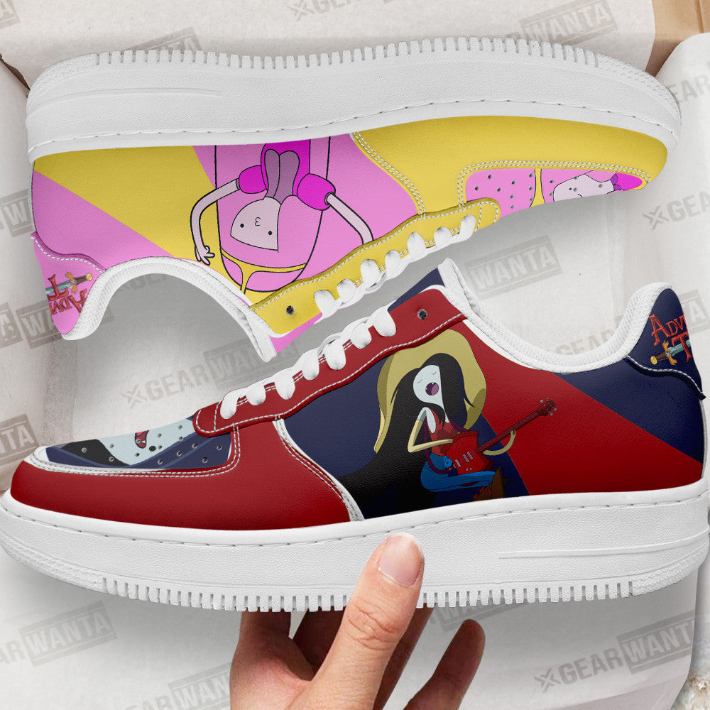 Marceline and Bubblegum Air Sneakers Custom Adventure Time Shoes- Cuztomshoes