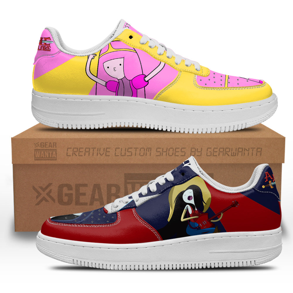 Marceline and Bubblegum Air Sneakers Custom Adventure Time Shoes- Cuztomshoes