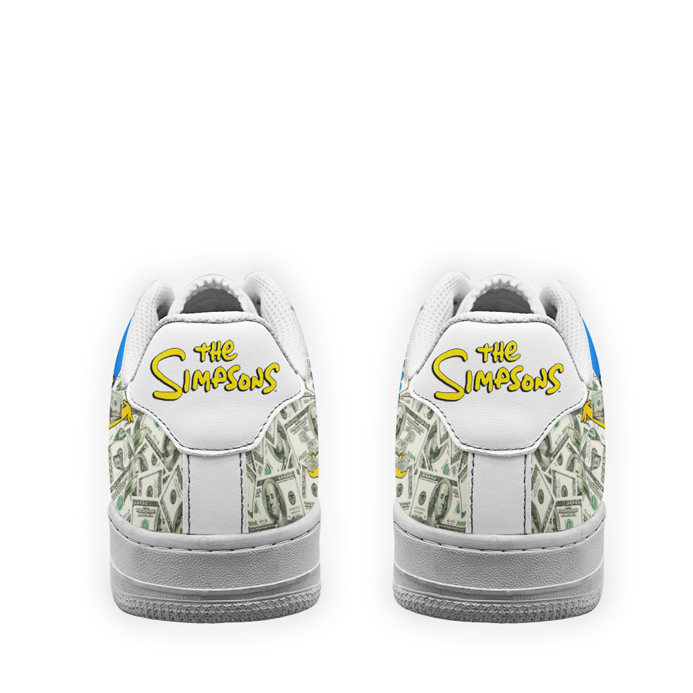 Marge Simpson Air Sneakers Custom Simpson Cartoon Shoes- Cuztomshoes