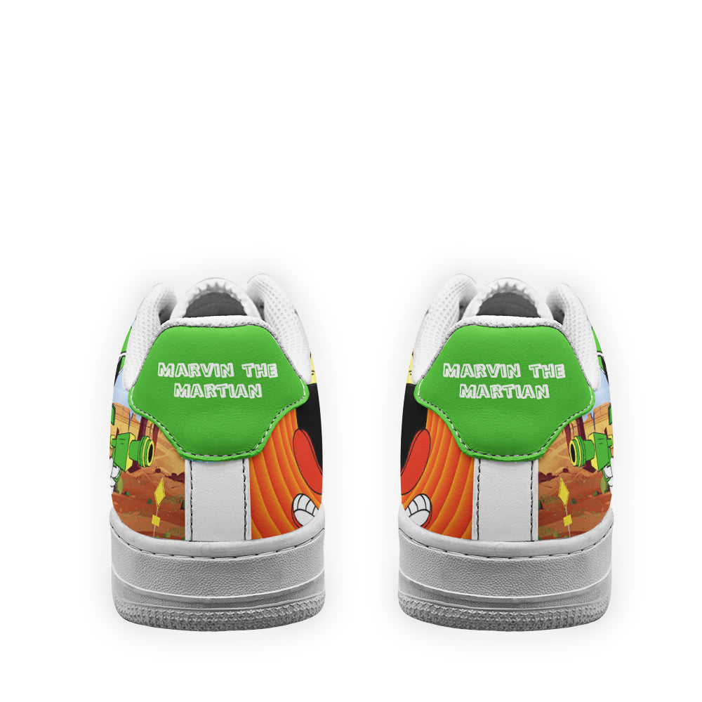 Marvin the Martian Looney Tunes Custom Air Sneakers QD14- Cuztomshoes