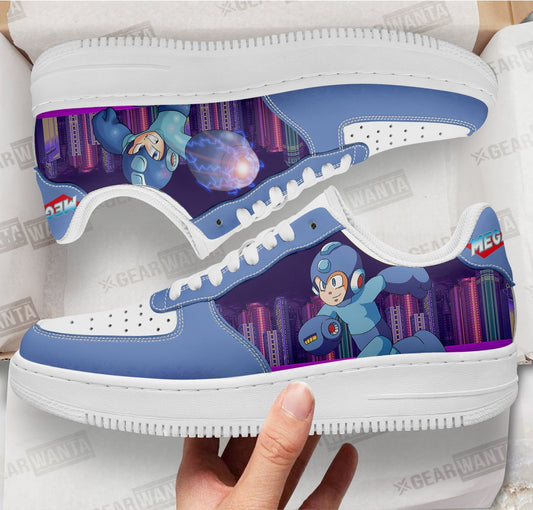 Mega Man Air Sneakers Custom For Gamer Shoes- Cuztomshoes