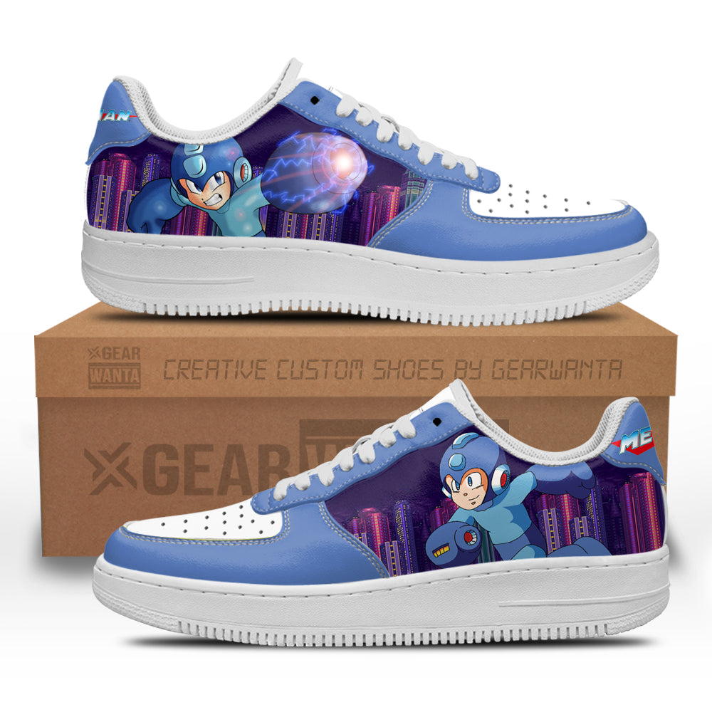 Mega Man Air Sneakers Custom For Gamer Shoes- Cuztomshoes