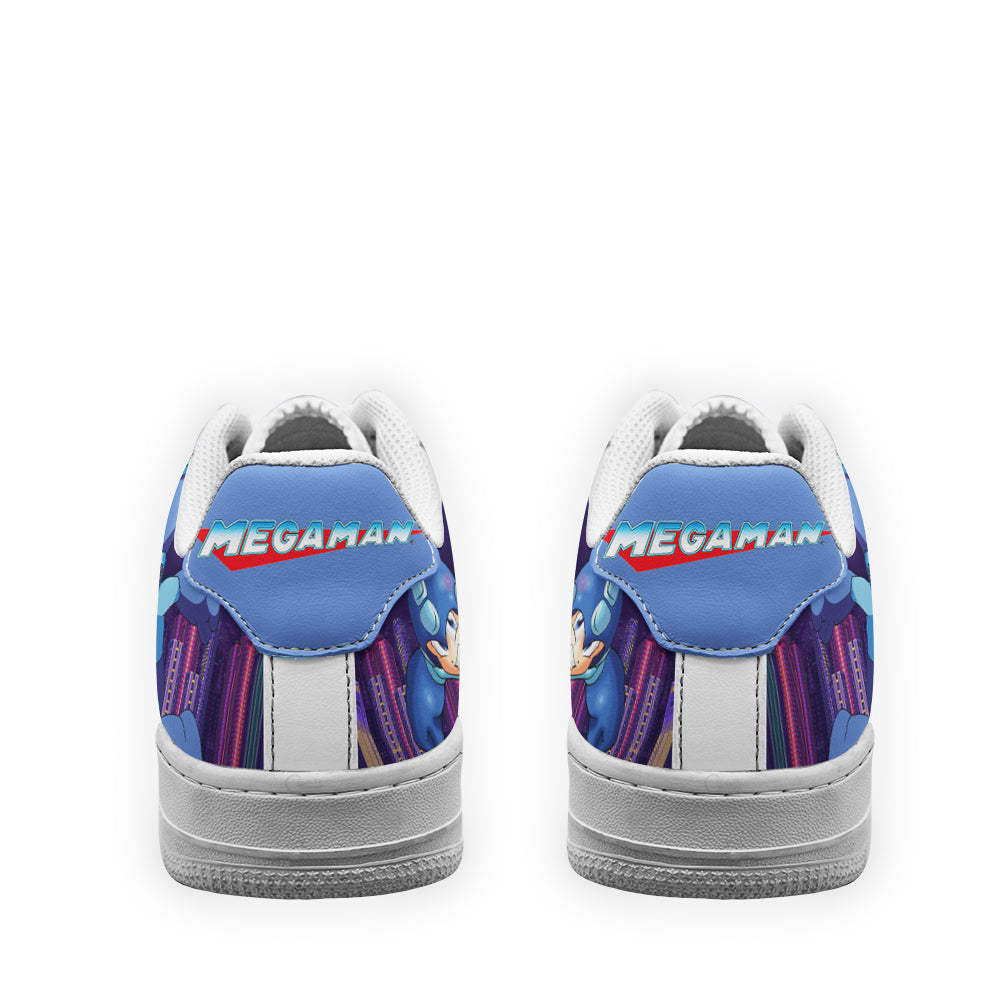 Mega Man Air Sneakers Custom For Gamer Shoes- Cuztomshoes