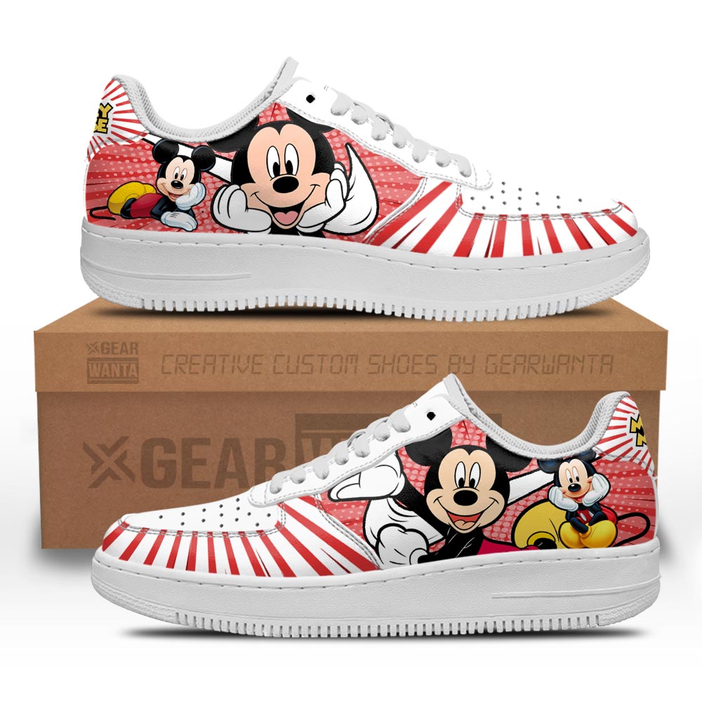 Mickey Air Sneakers Custom Shoes- Cuztomshoes