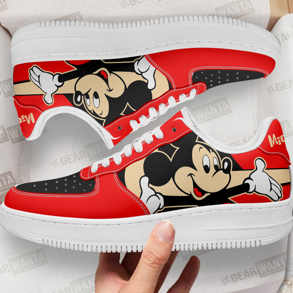 Mickey Custom Cartoon Air Sneakers LT13- Cuztomshoes