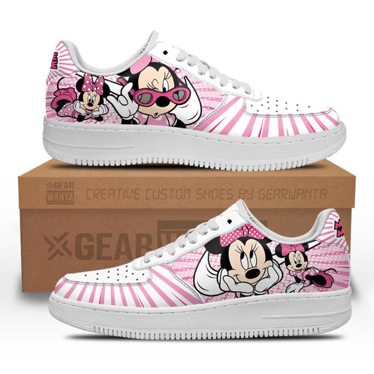 Minnie Air Sneakers Custom Shoes- Cuztomshoes