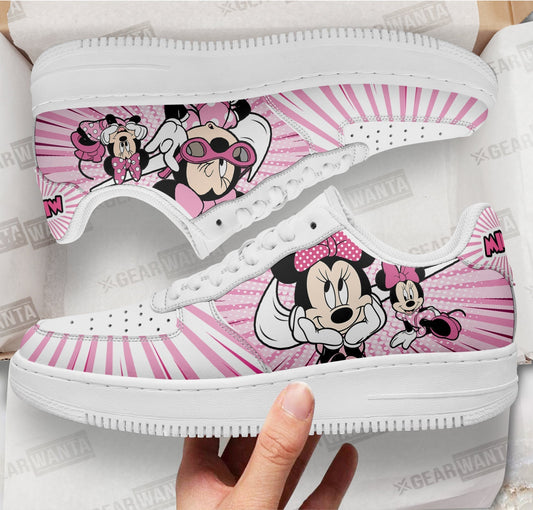 Minnie Air Sneakers Custom Shoes- Cuztomshoes