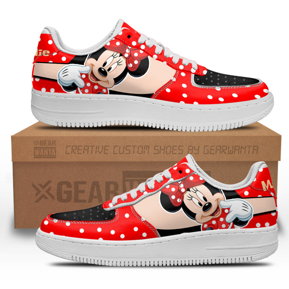 Minnie Custom Cartoon Air Sneakers LT13- Cuztomshoes