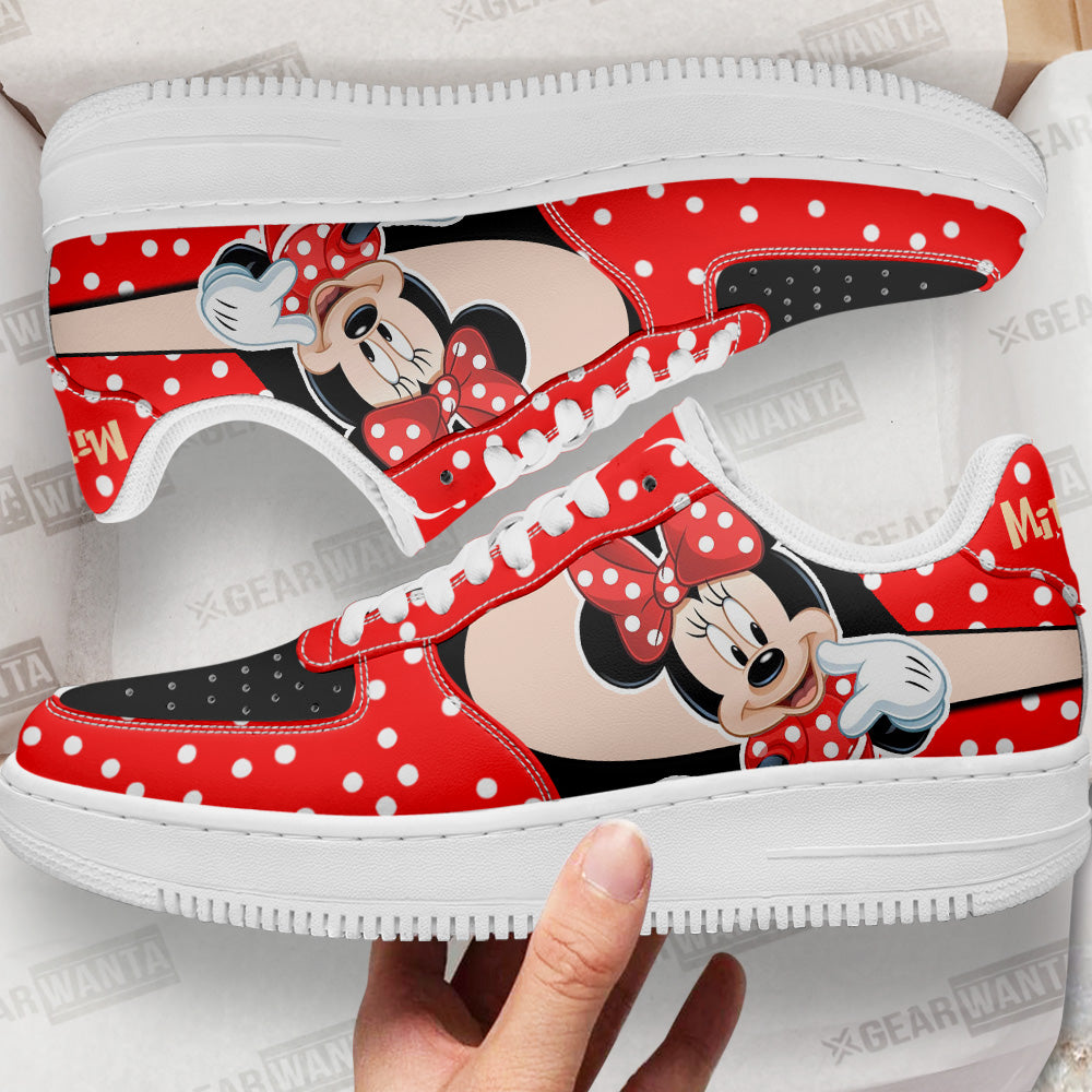 Minnie Custom Cartoon Air Sneakers LT13- Cuztomshoes