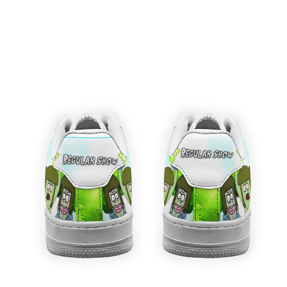 Mitch Muscle Air Sneakers Custom Regular Show Shoes- Cuztomshoes