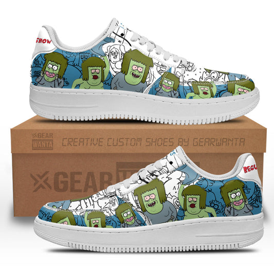 Mitch Muscle Regular Show Air Sneakers Custom Cartoon Shoes- Cuztomshoes