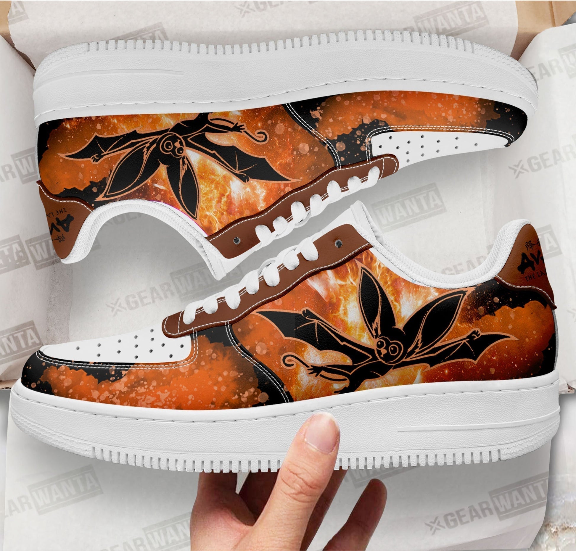 Momo Avatar The Last Airbender Air Sneakers Custom Shoes- Cuztomshoes