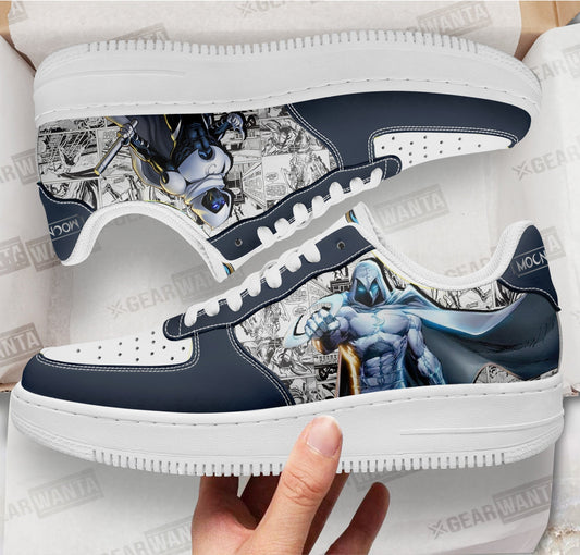 Moon Knight Air Sneakers Custom Comic Shoes- Cuztomshoes