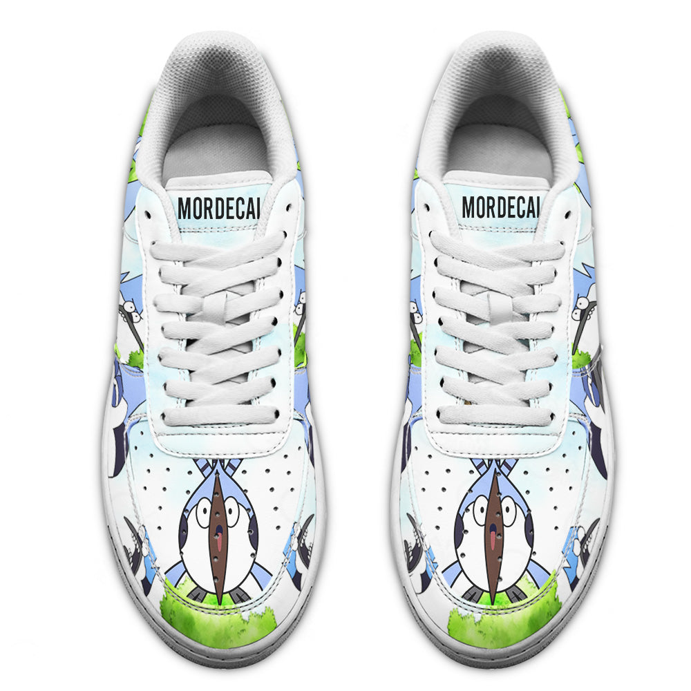 Mordecai Air Sneakers Custom Regular Show Shoes- Cuztomshoes