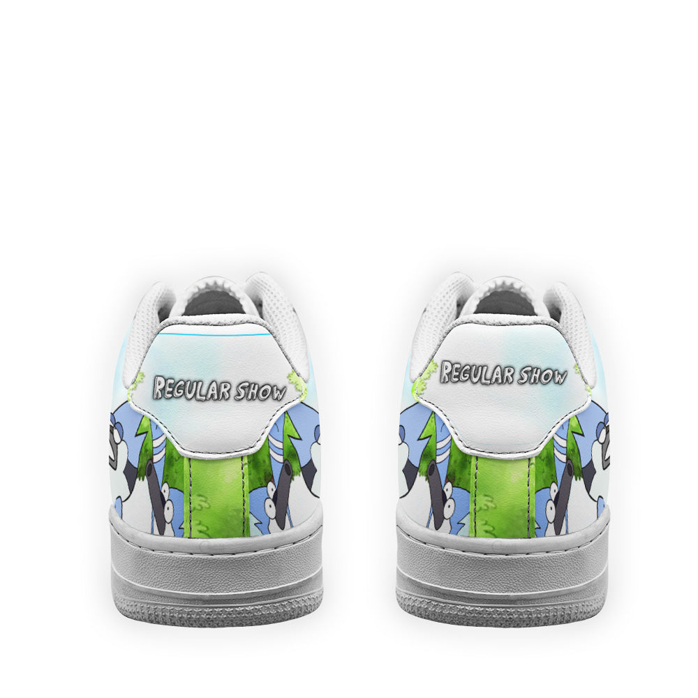 Mordecai and Rigby Air Sneakers Custom Regular Show Shoes- Cuztomshoes