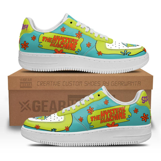 Mystery Machine Air Sneakers Custom For Scooby-Doo Fans- Cuztomshoes