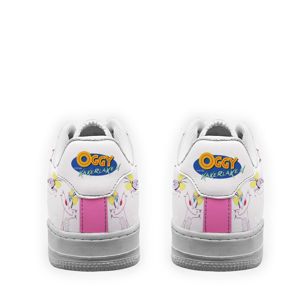 Olivia Oggy Air Sneakers Custom Oggy and the Cockroaches Cartoon Shoes- Cuztomshoes