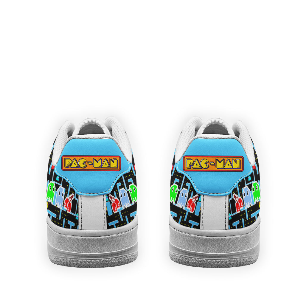 Pacman Air Sneakers Custom For Gamer Shoes- Cuztomshoes