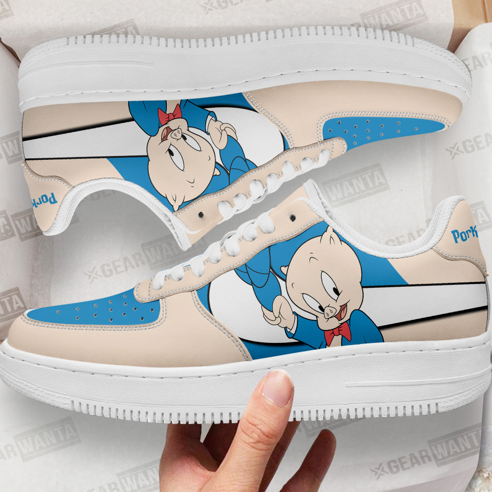 Pepé Le Pew Custom Cartoon Air Sneakers LT13- Cuztomshoes