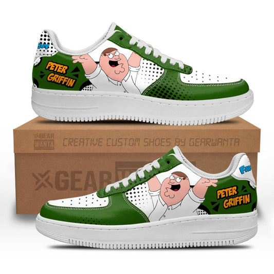 Peter Griffin Family Guy Air Sneakers Custom Cartoon Shoes- Cuztomshoes