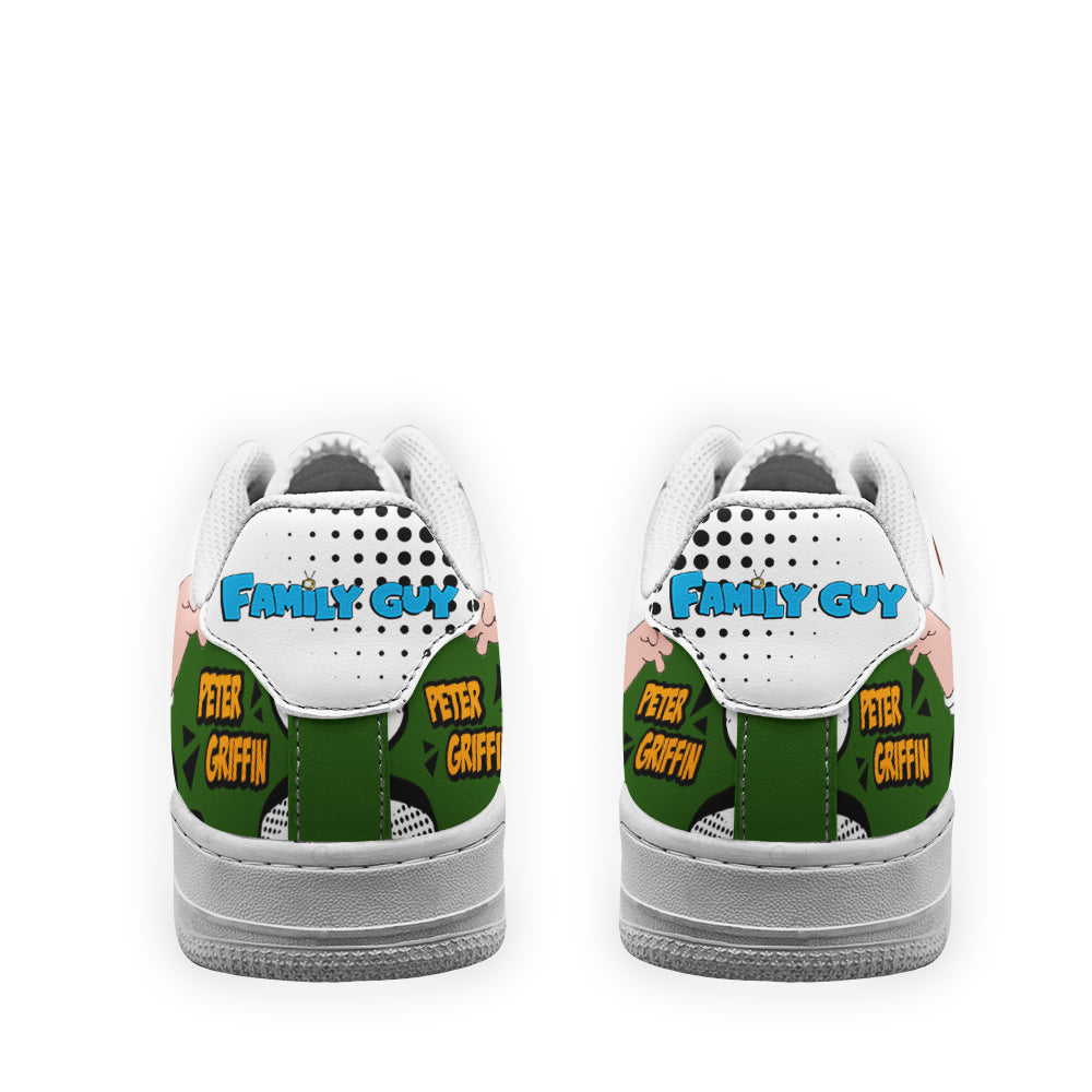 Peter Griffin Family Guy Air Sneakers Custom Cartoon Shoes- Cuztomshoes