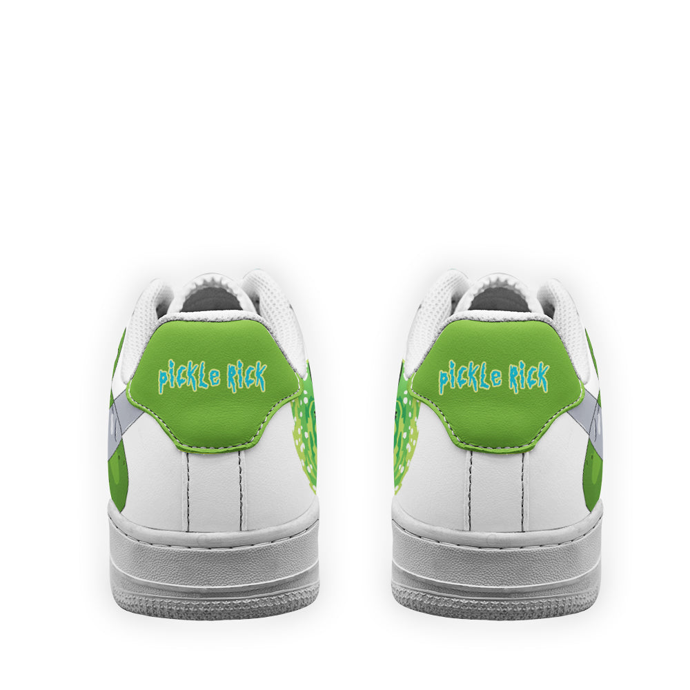 Pickle Rick Rick and Morty Custom Air Sneakers QD13- Cuztomshoes