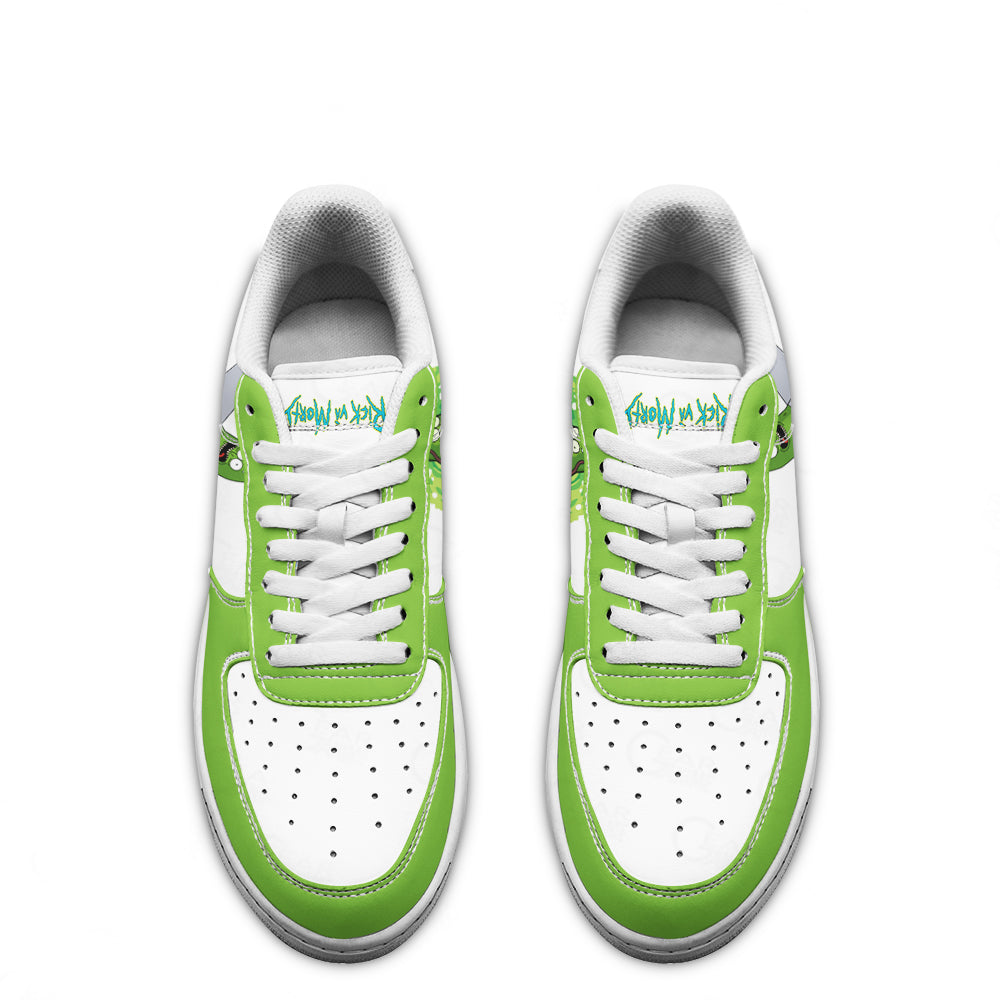 Pickle Rick Rick and Morty Custom Air Sneakers QD13- Cuztomshoes