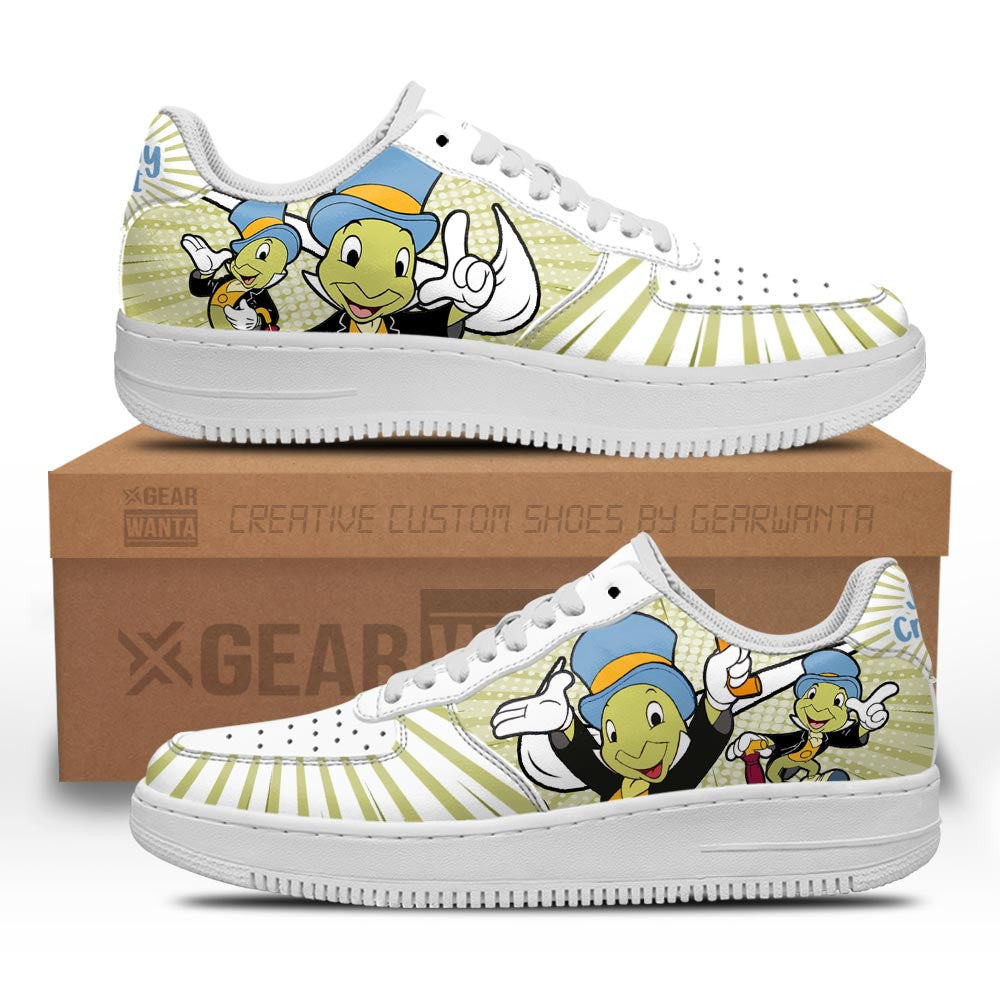 Pinocchio Jiminy Cricket Air Sneakers Custom- Cuztomshoes